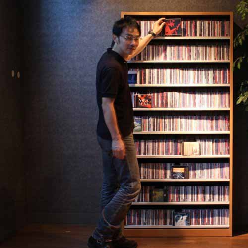 Amazon | 963枚収納 CD屋さんのCD/DVDラック 収納力2倍の前後棚